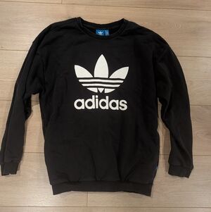 Adidas Black Crewneck Sweater